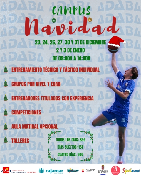 Un año más disfrutaremos de nuestro Campus de Tecnificación durante las vacaciones de Navidad