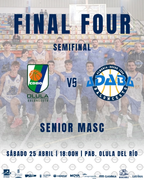 El Senior Masculino de ADABA se enfrentará a CDB Olula del Río en las semifinales de la Final Four de ascenso a N1